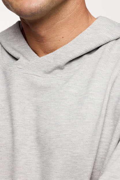Performance Waffle Hoodie | Heather Grey