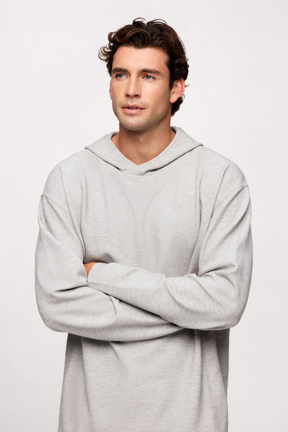Performance Waffle Hoodie | Heather Grey