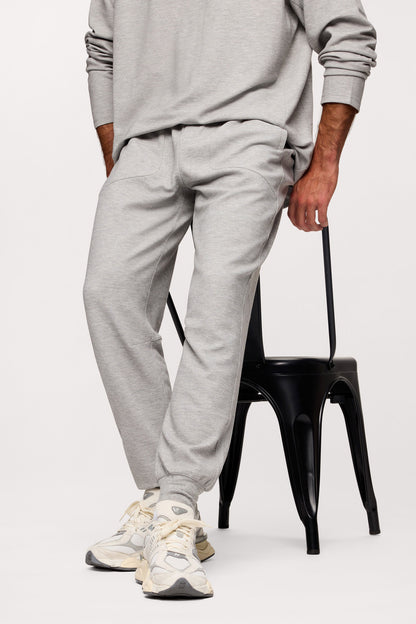 Performance Waffle Jogger | Heather Grey