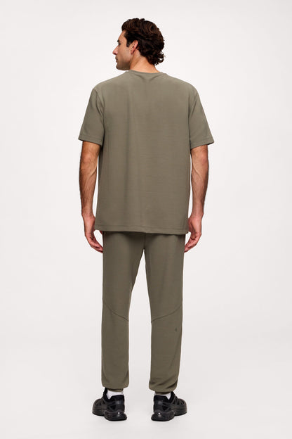 Performance Waffle T-Shirt | Olive
