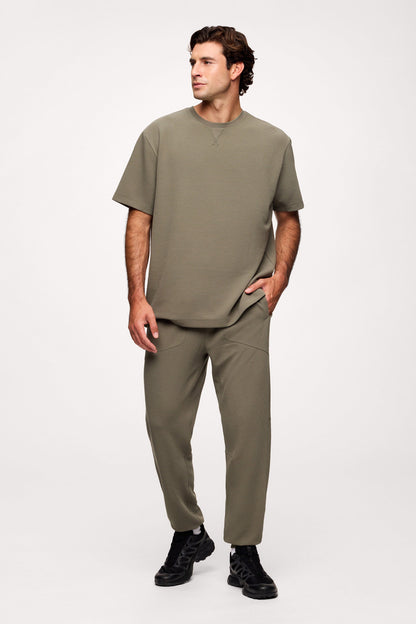 Performance Waffle T-Shirt | Olive