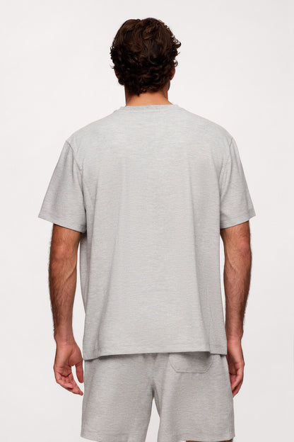 Performance Waffle T-Shirt | Heather Grey