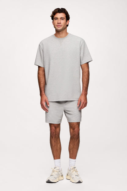 Performance Waffle T-Shirt | Heather Grey