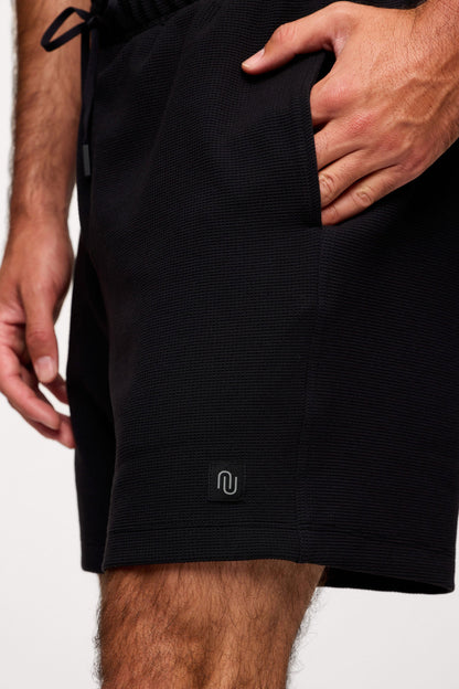 Performance Waffle Men's Short | Black