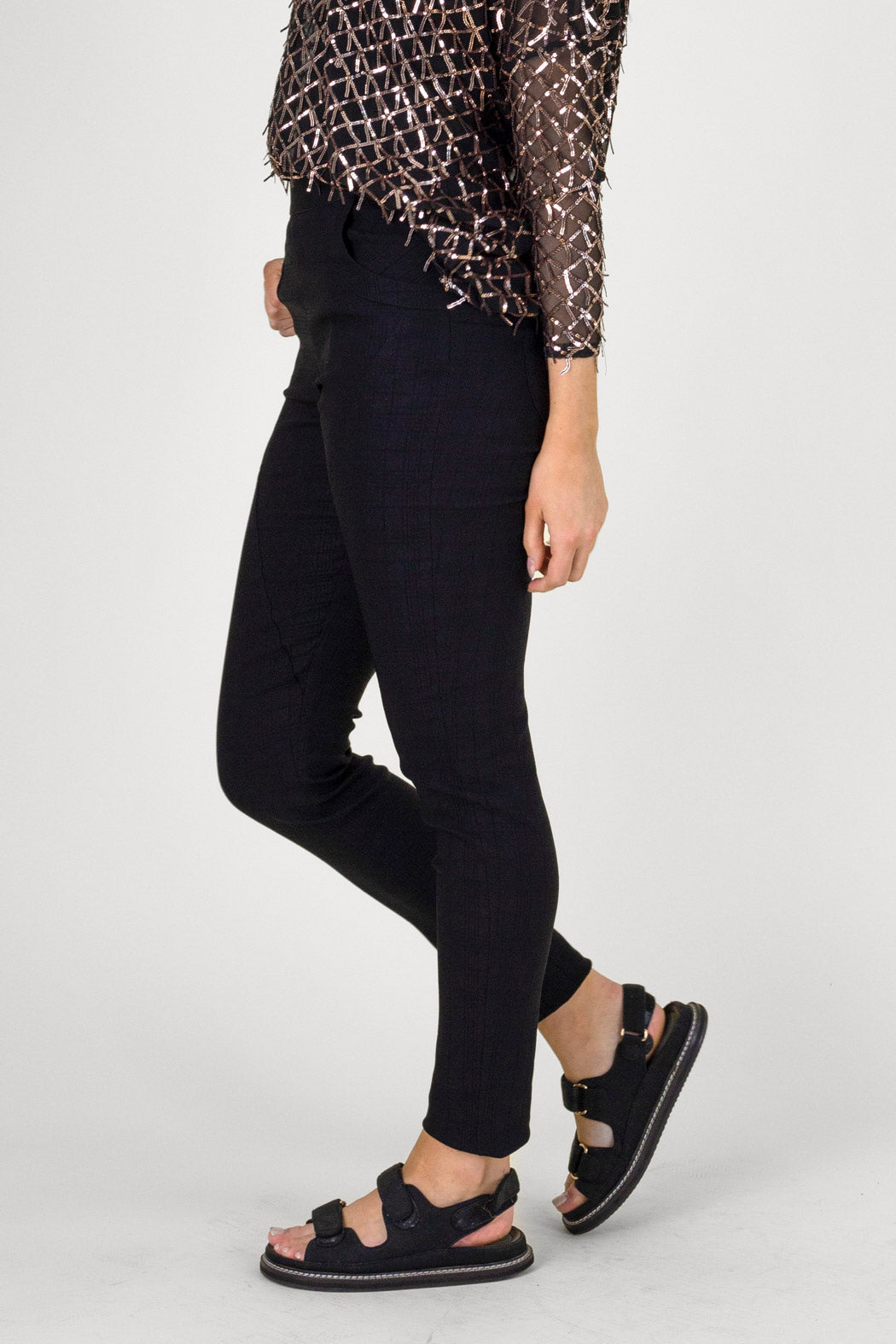 Black Check Jogger Pant - FINAL SALE