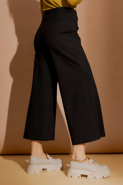 Black Ponte Jet Culotte