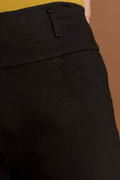 Black Ponte Jet Culotte