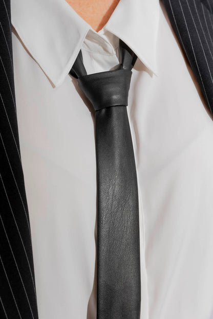Black Rhinestone Tie