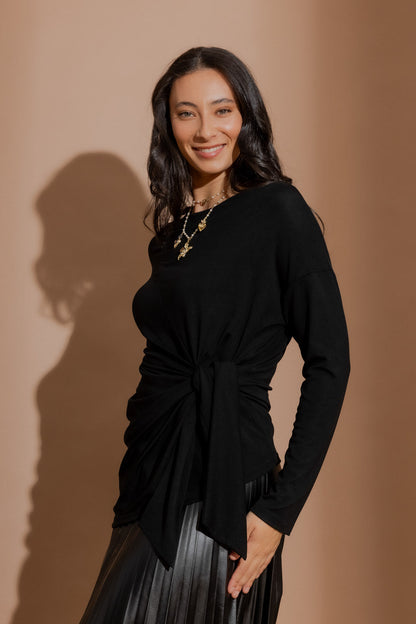 Black Tencel Harlow Top