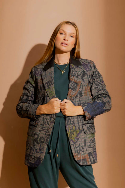 Black Sketch Boyfriend Blazer Black Sketch