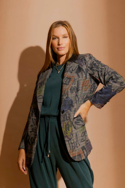 Black Sketch Boyfriend Blazer Black Sketch
