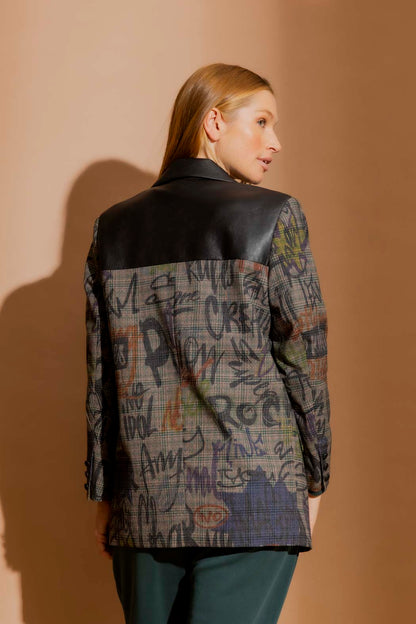 Black Sketch Boyfriend Blazer Black Sketch