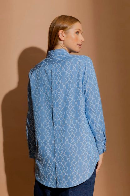 Chambray Embroidery Classic Shirt