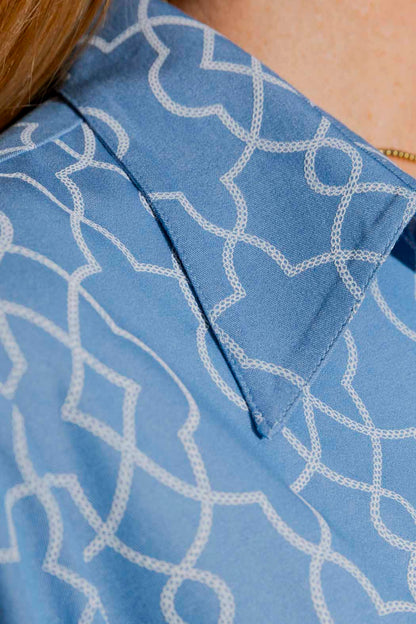 Chambray Embroidery Classic Shirt