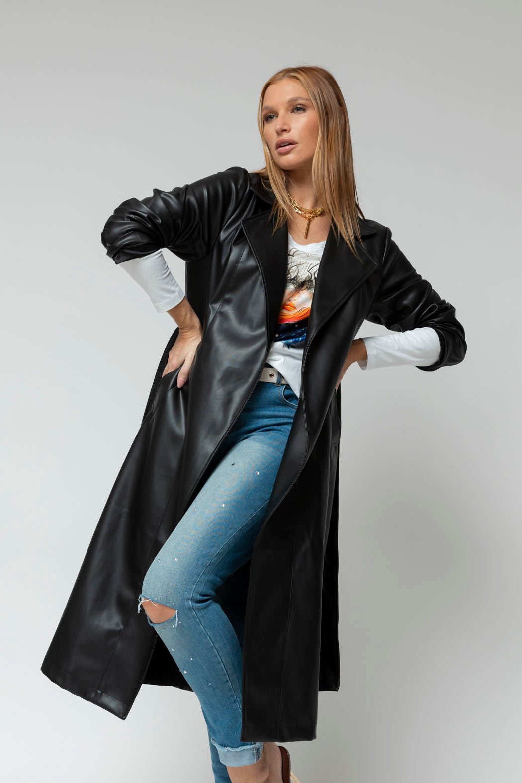 Black Ultra Trench Coat
