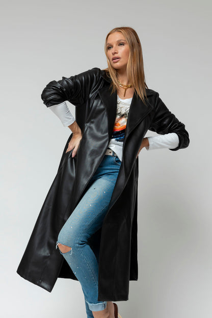Black Ultra Trench Coat