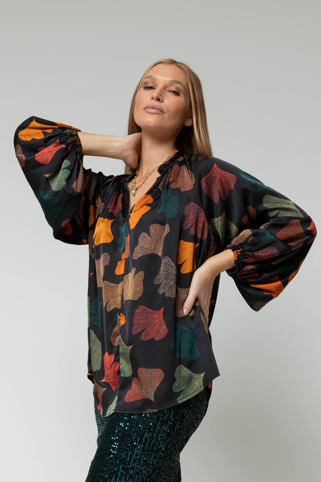Black Leaf Bailey Blouse