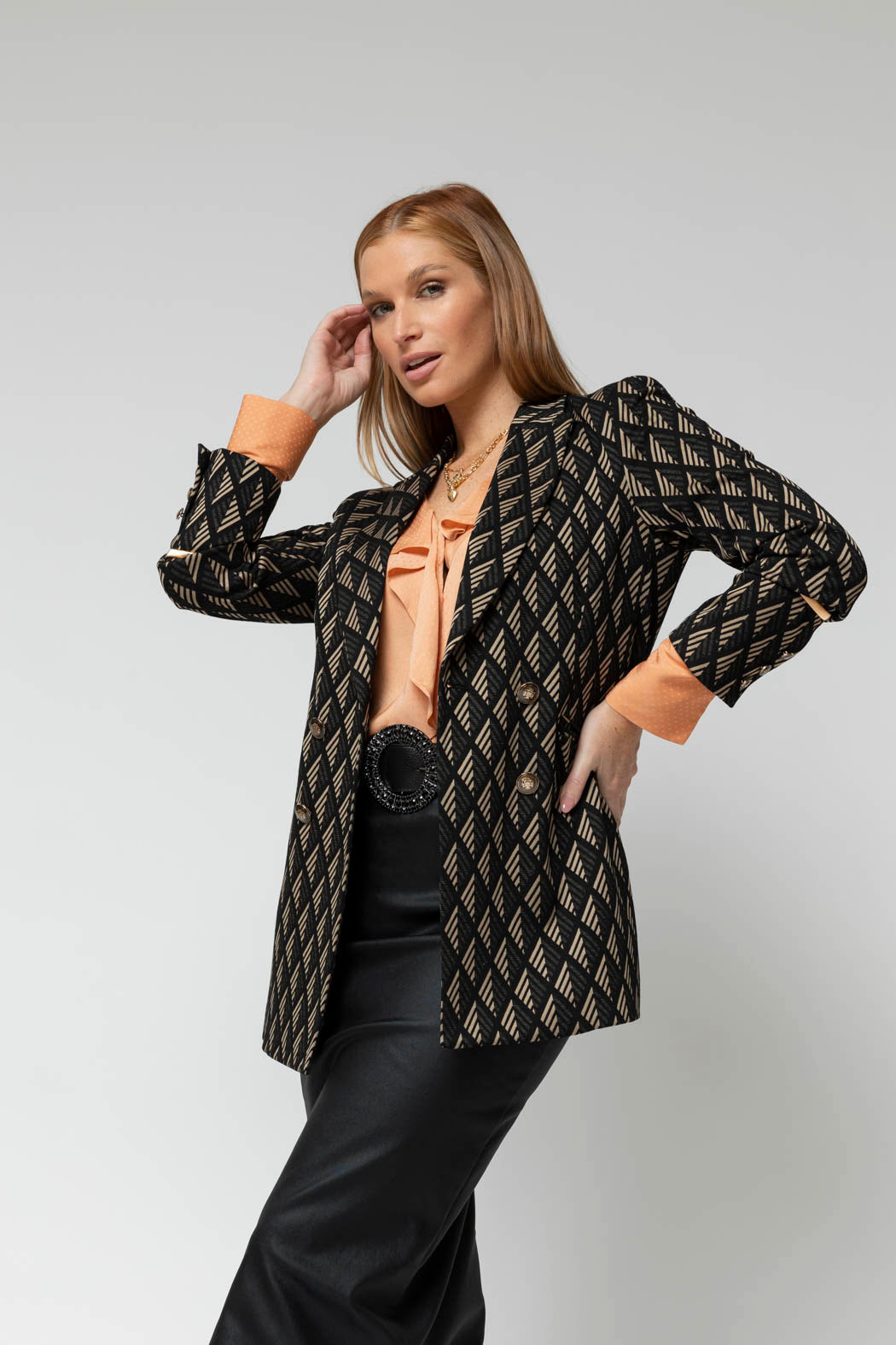Black Taupe Bari Blazer
