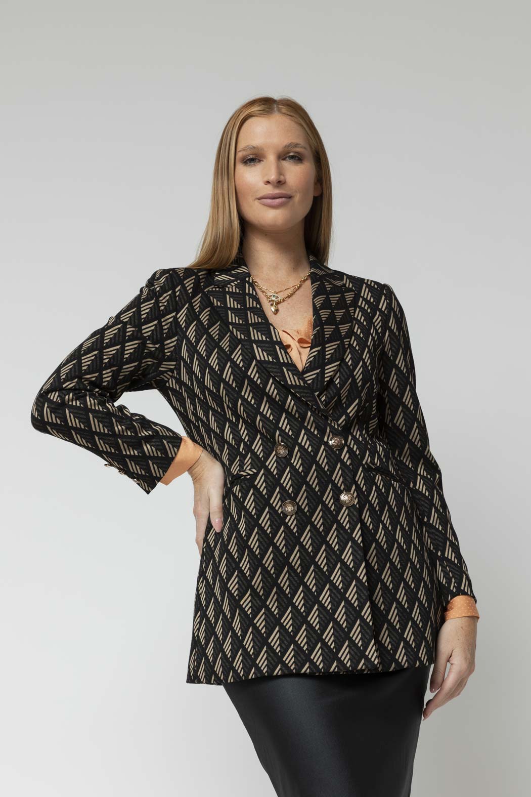 Black Taupe Bari Blazer