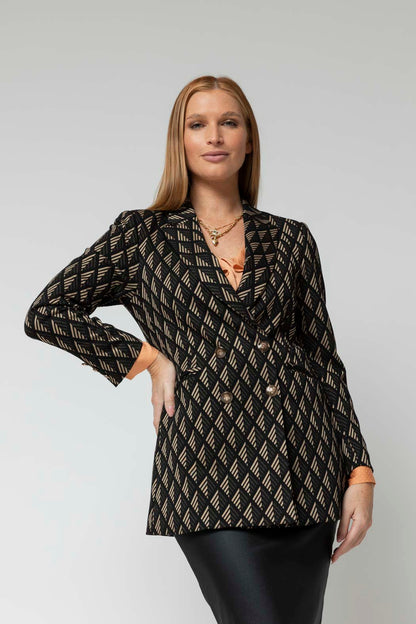 Black Taupe Bari Blazer