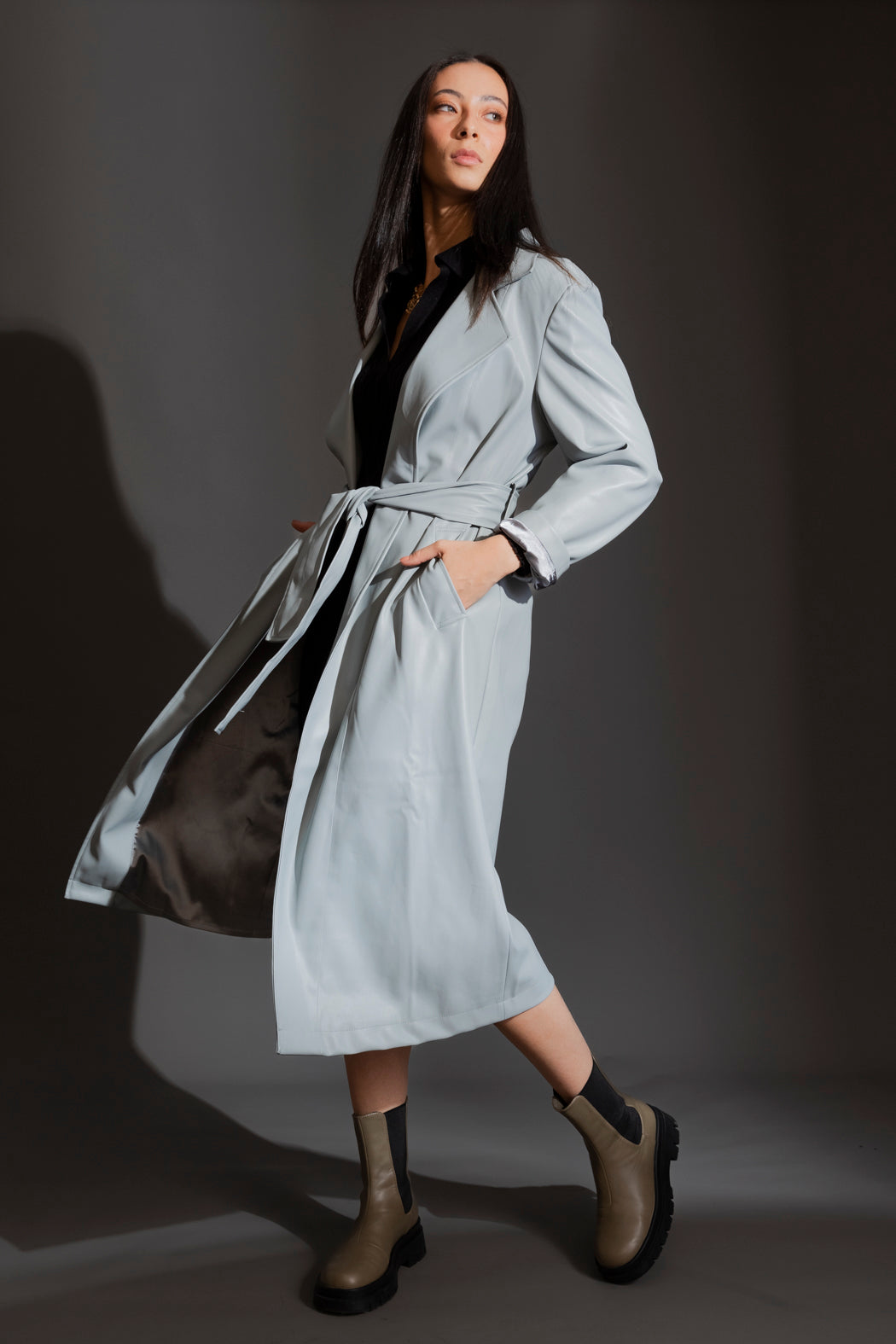 Blue Ultra Trench Coat - Sale