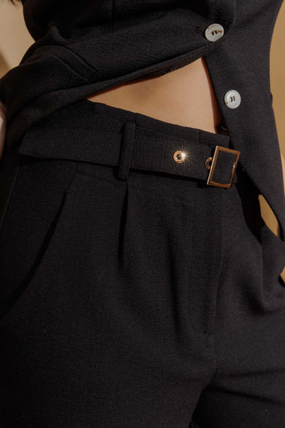 Black Arch Wide Leg Pant