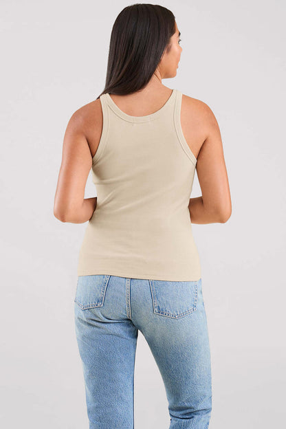 Essential Rib Tank Top | Bone