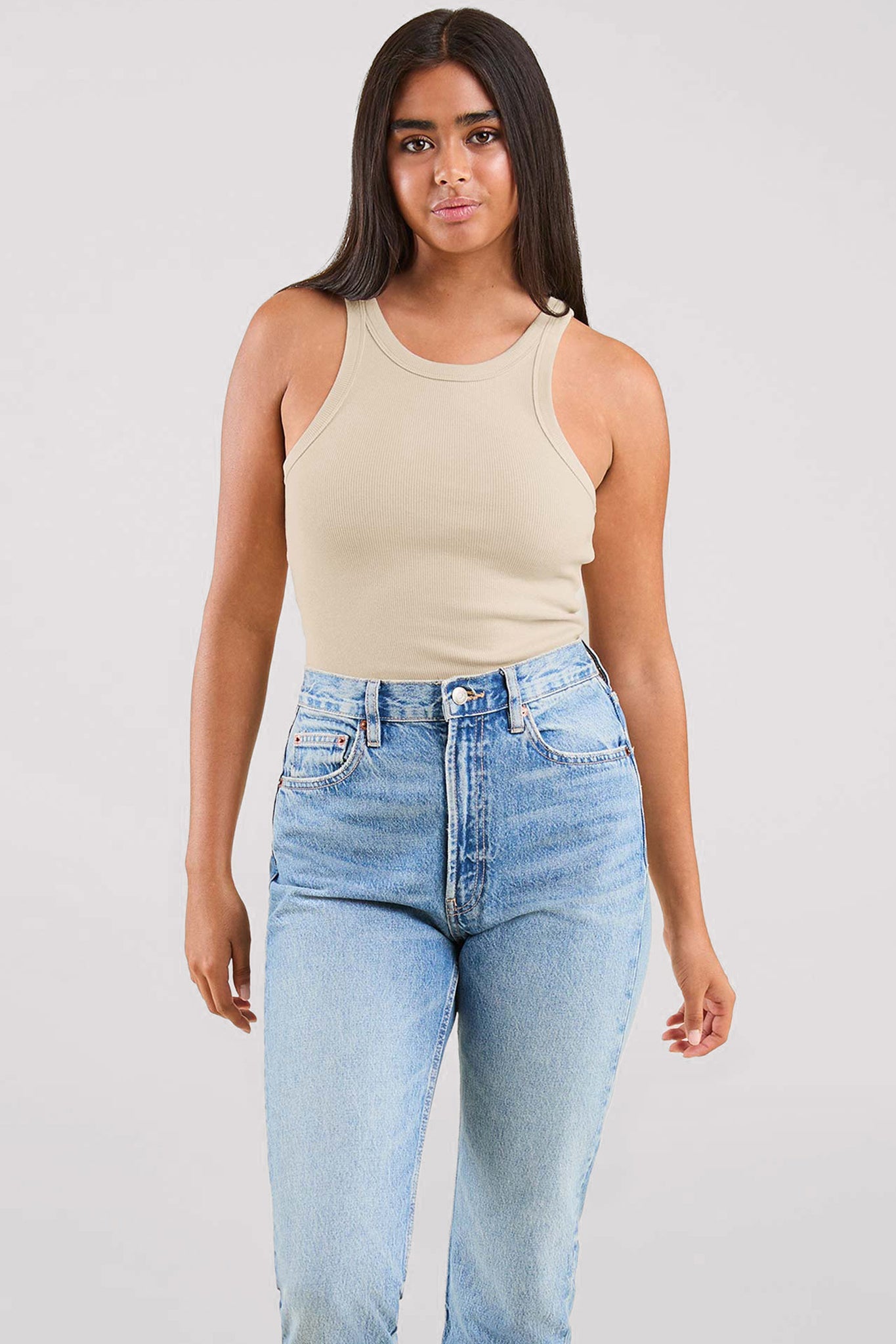 Essential Rib Tank Top | Bone
