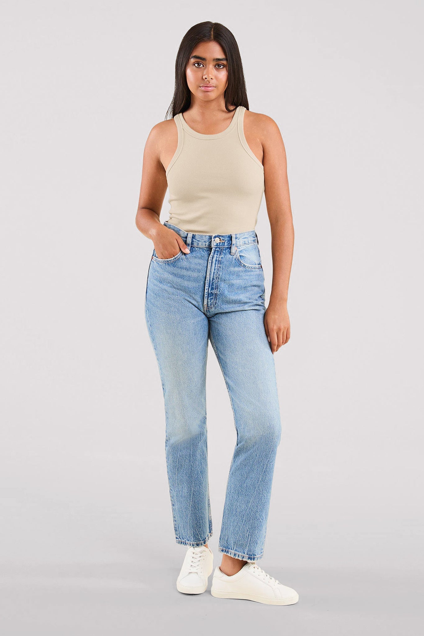 Essential Rib Tank Top | Bone