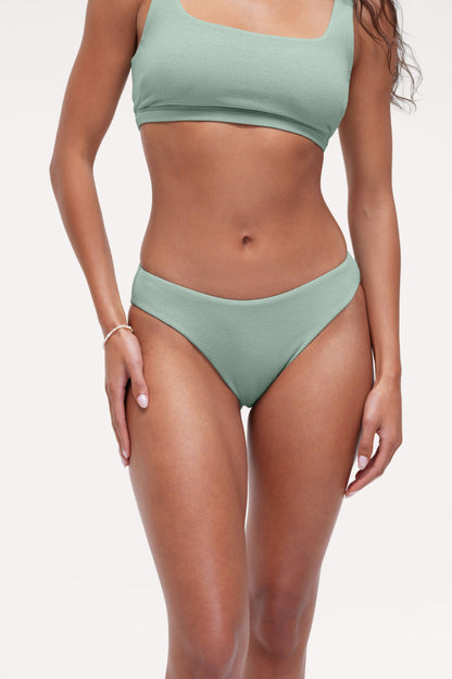Low Waist Bikini Bottom | Crispy Pistachio