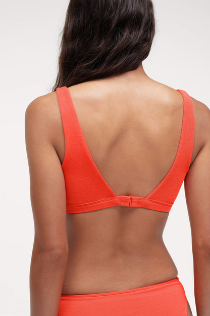 Square Neck Bikini Top | Crispy Papaya