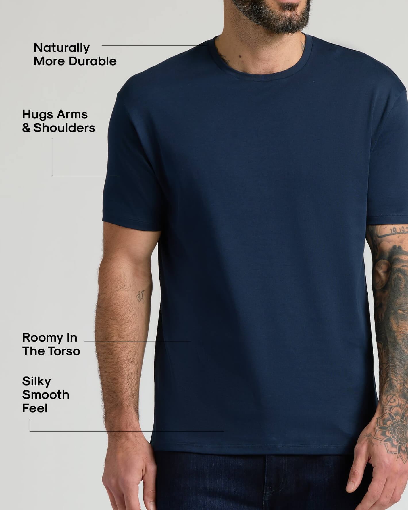 Pima Cotton Blend Crew 2-Pack