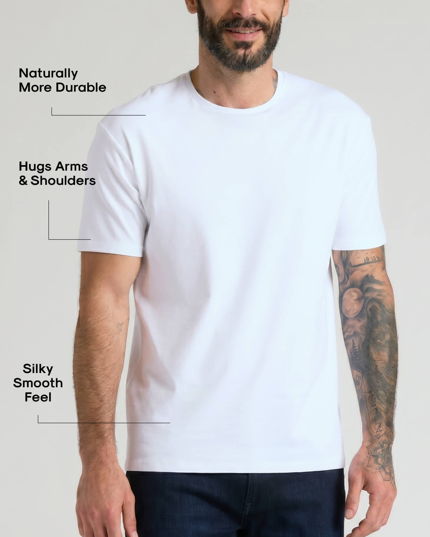 Pima Cotton Blend Crew 2-Pack