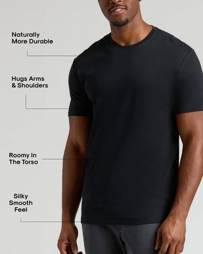Tall Pima Cotton Blend Crew 2-Pack