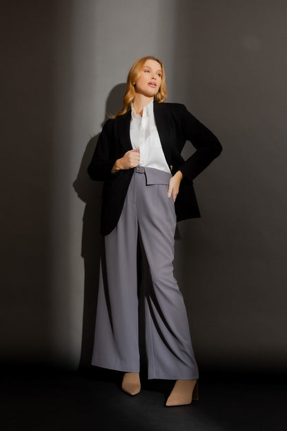 Black Ponte Oversized Blazer