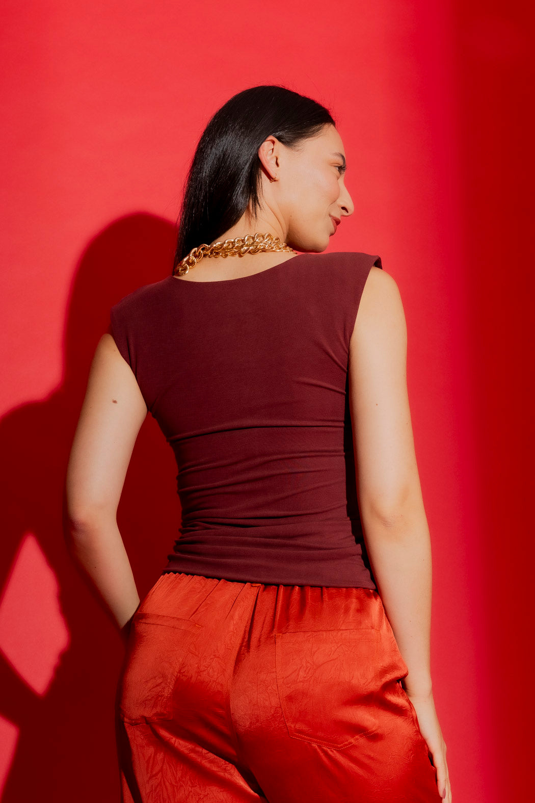 Burgundy Tencel Lust Cami