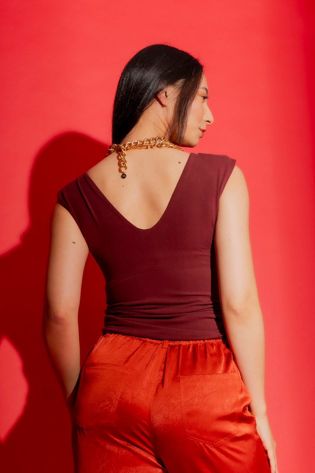 Burgundy Tencel Lust Cami