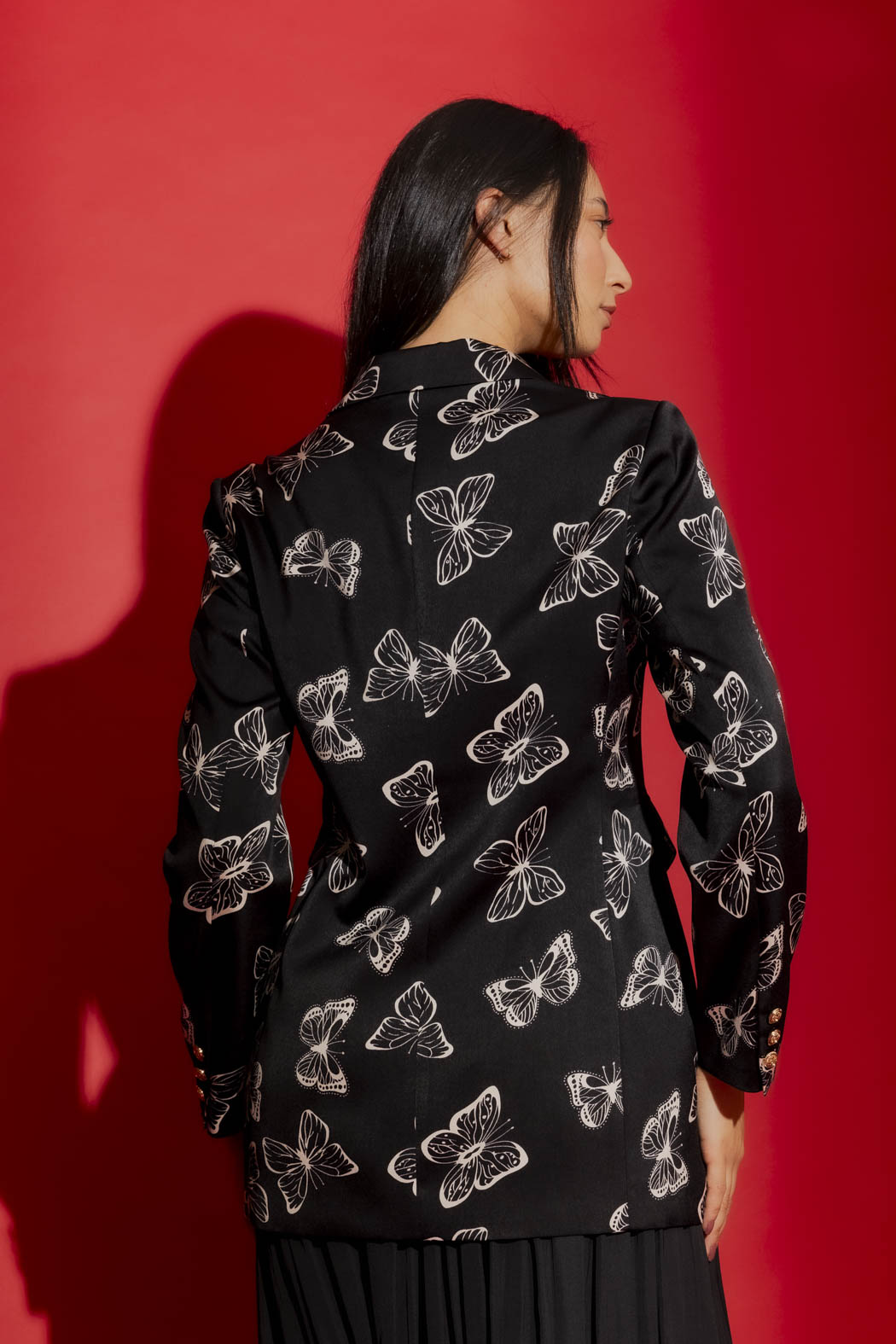Butterfly Print Blazer