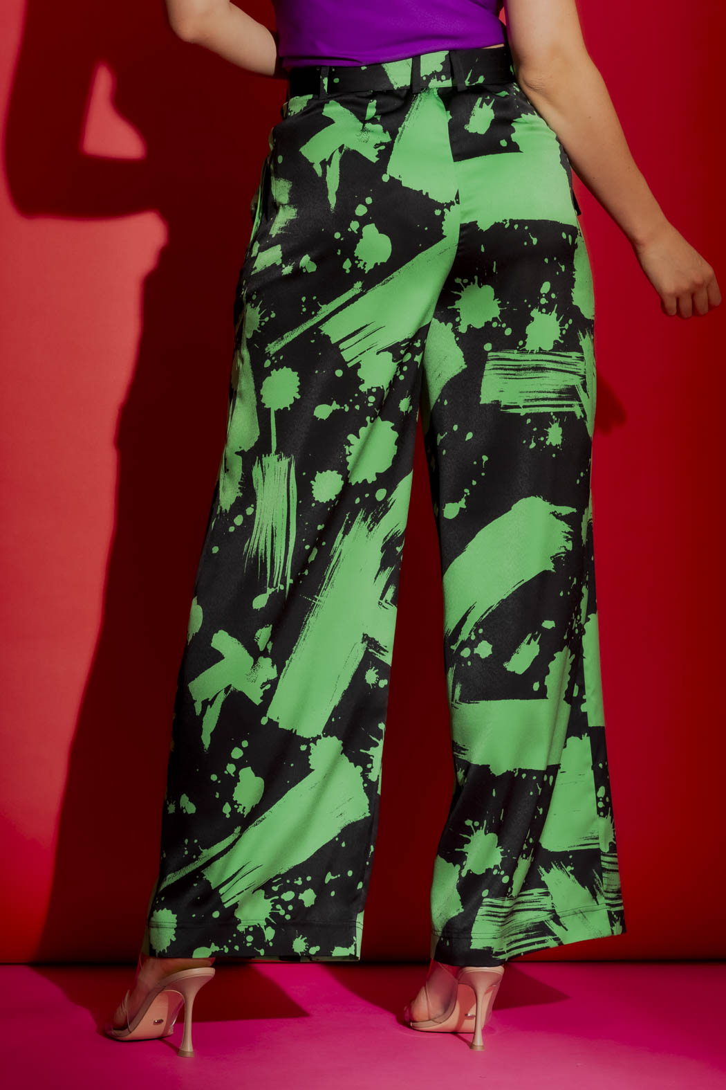 Black/Green Cleo Pant