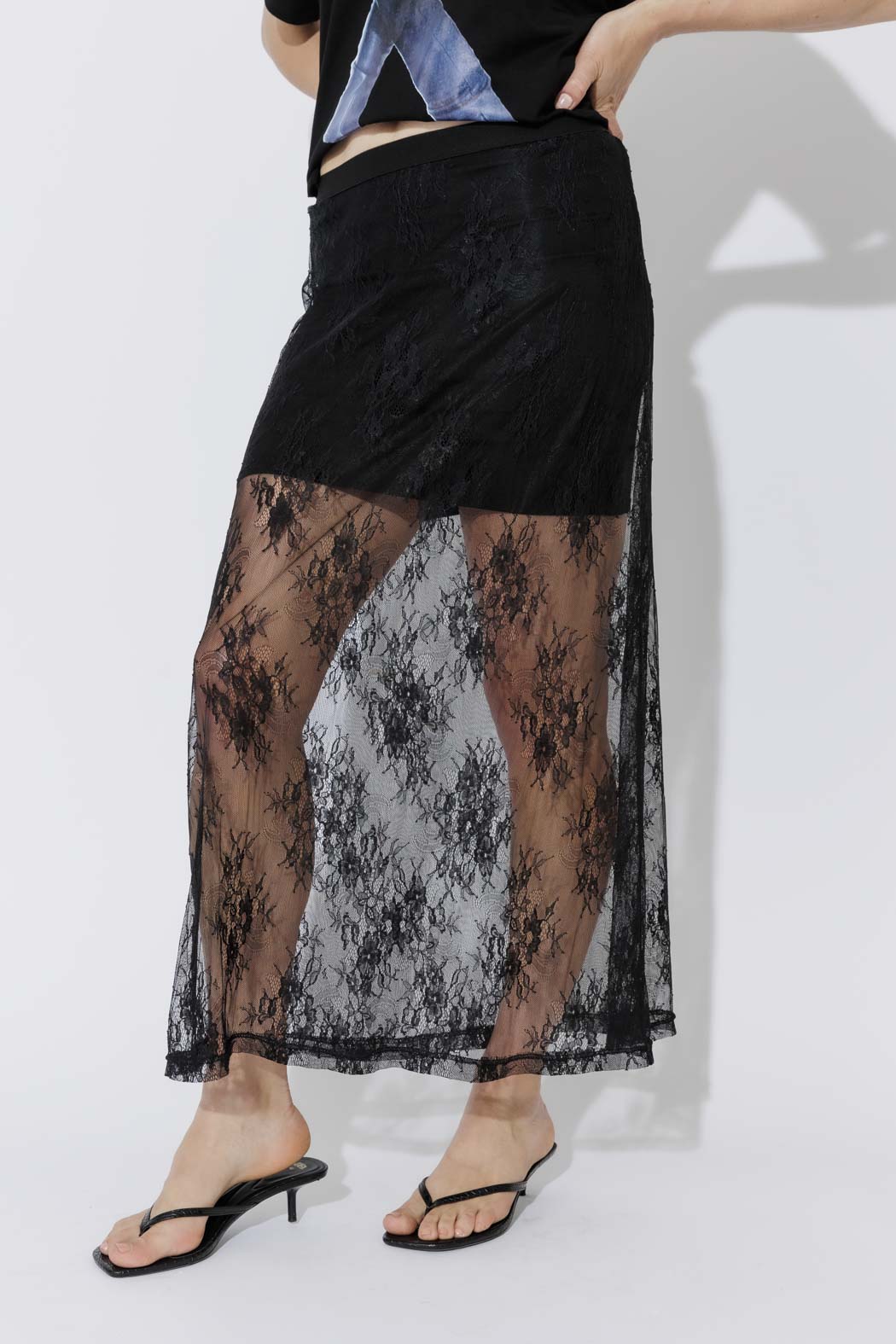Black Lace Skirt