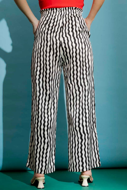 Black / White Stripe Vogue Pant