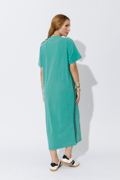Aqua Washed Cotton Sport Dress