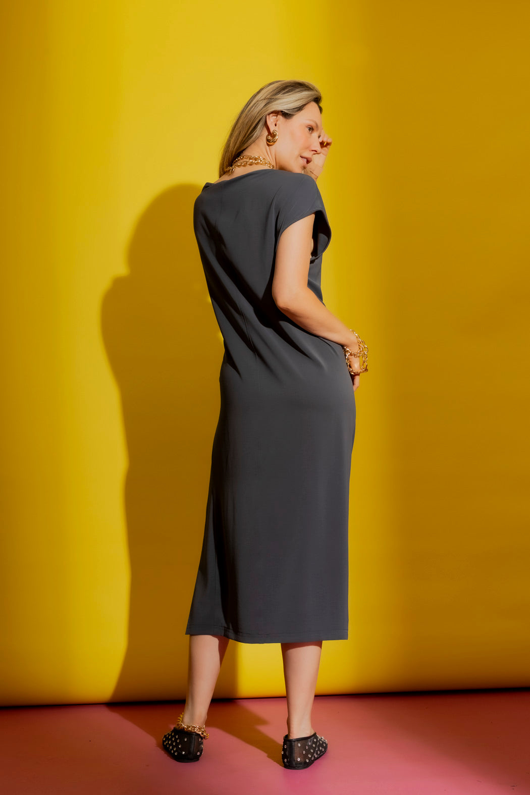 Charcoal Harlow Dress