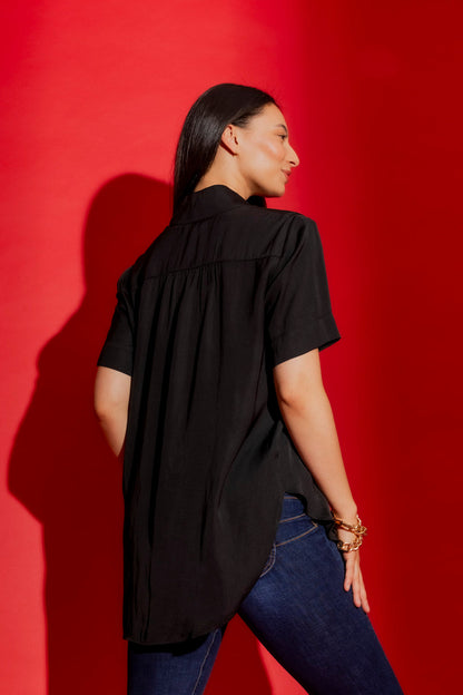 Black Cargo Blogger Shirt