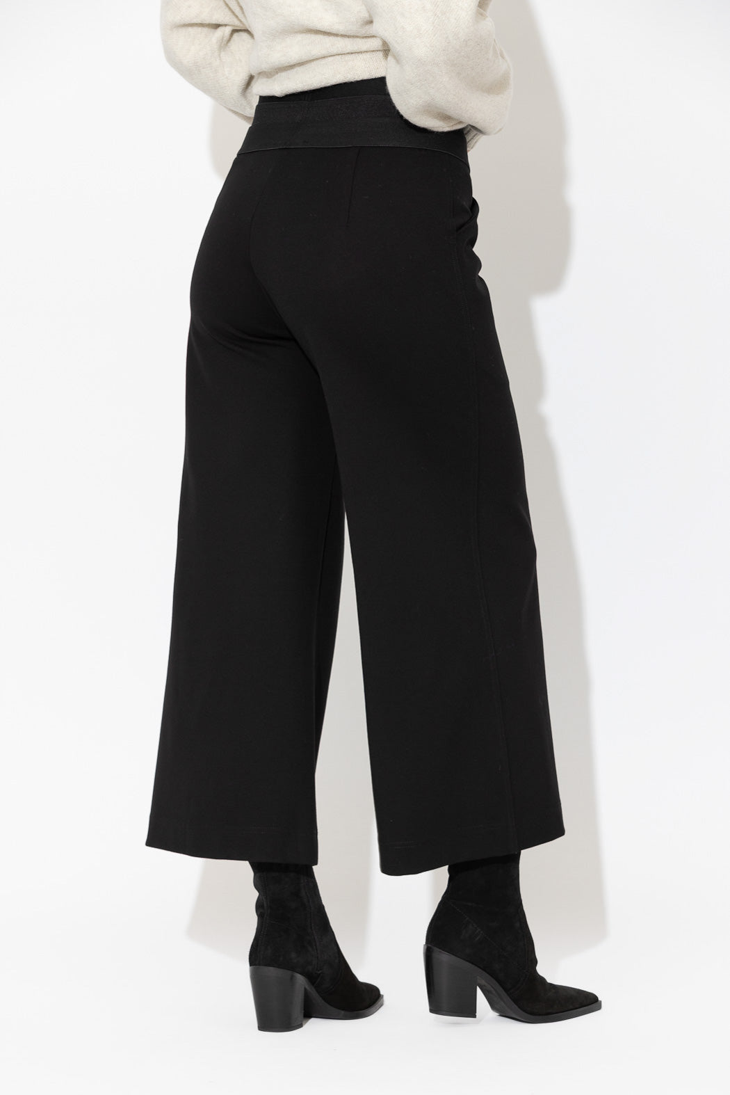 Black Waist Shaper Jet Culotte