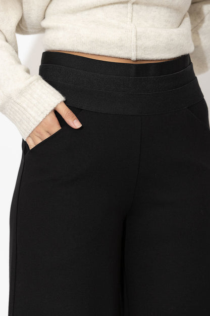Black Waist Shaper Jet Culotte