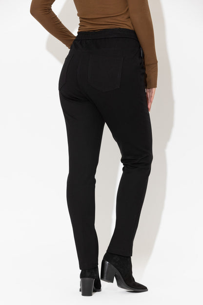 Black Ponte Jogger Pant