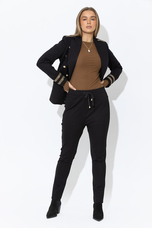Black Ponte Jogger Pant