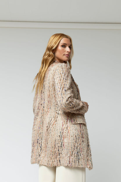 Beige Applique Blazer - Sale