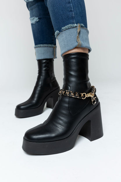 Black Gold Resin Anklet - 30 cms - FINAL SALE
